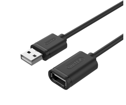 Kabel UNITEK Przedłużacz USB 2.0 - USB 2.0 1m Y-C428GBK